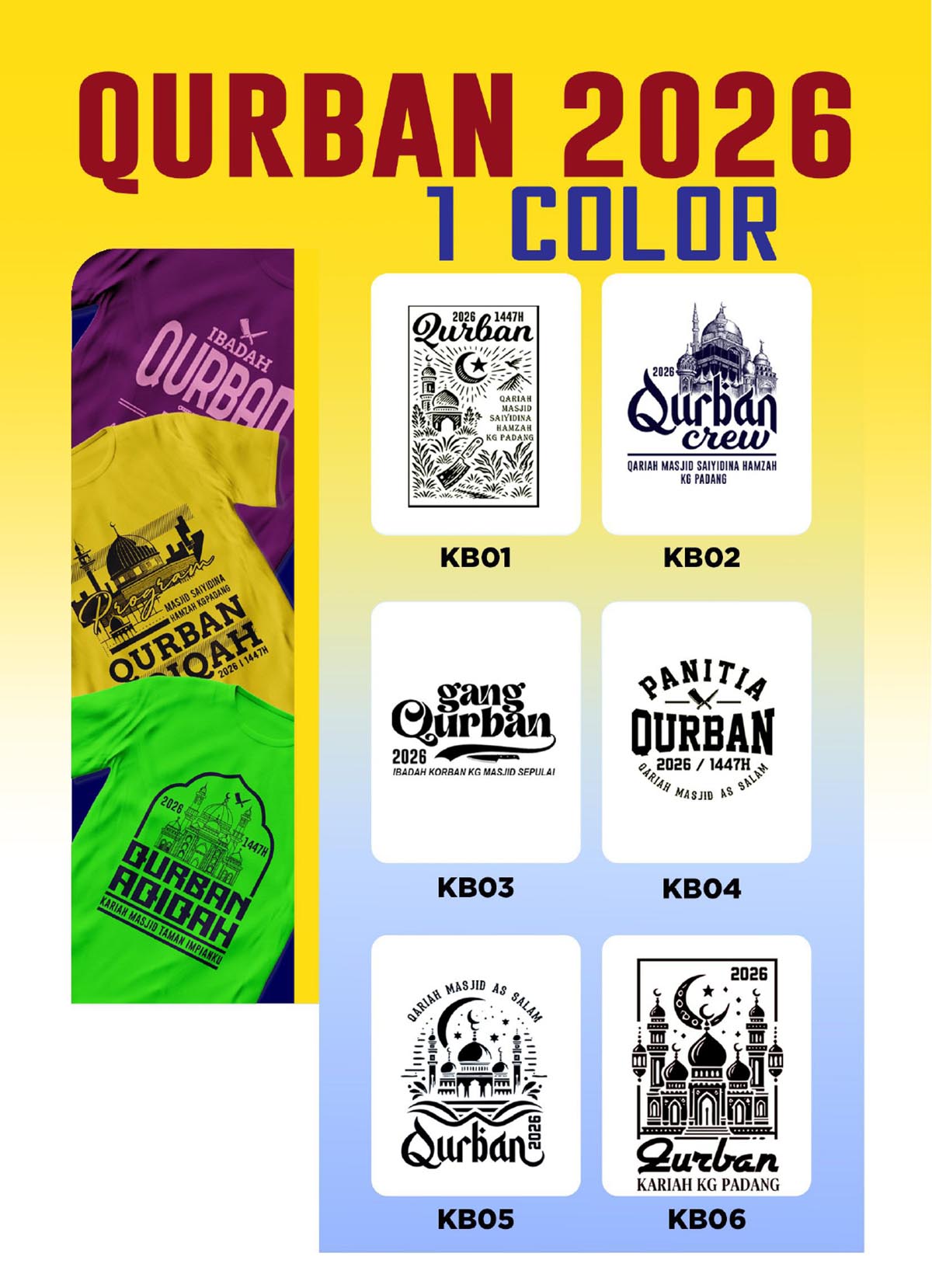 Design baju korban 0