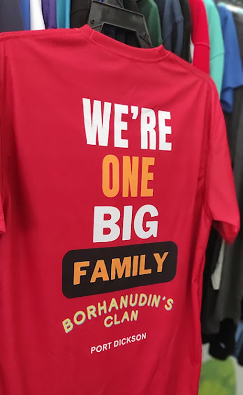 baju family day sublimation printing