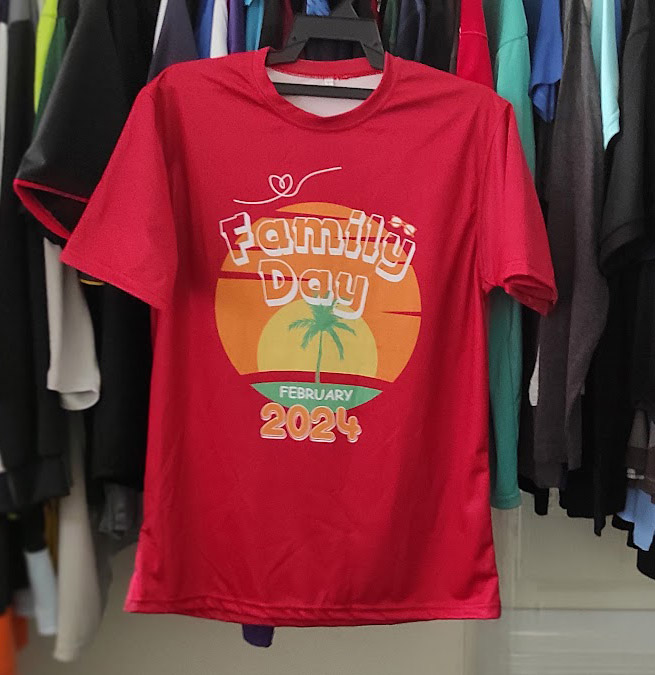 tempah baju family day
